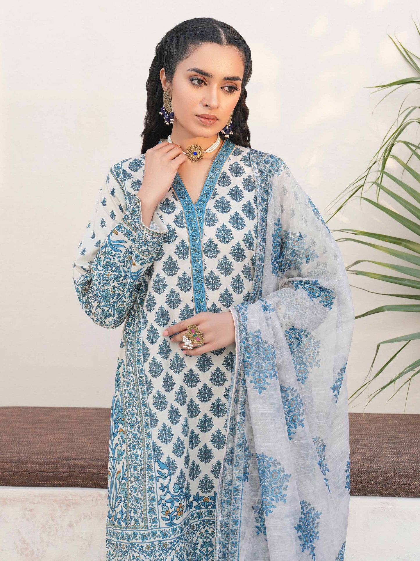 3 Piece Lawn Suit-Printed (Unstitched)