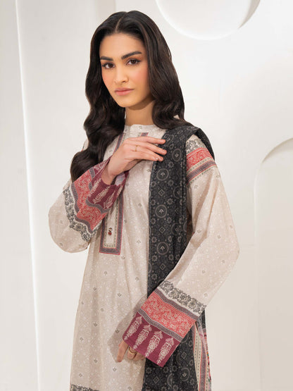 3 Piece Lawn Suit-Printed (Unstitched)