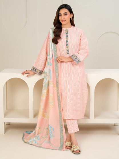 3 Piece Lawn Suit-Paste Print (Unstitched)