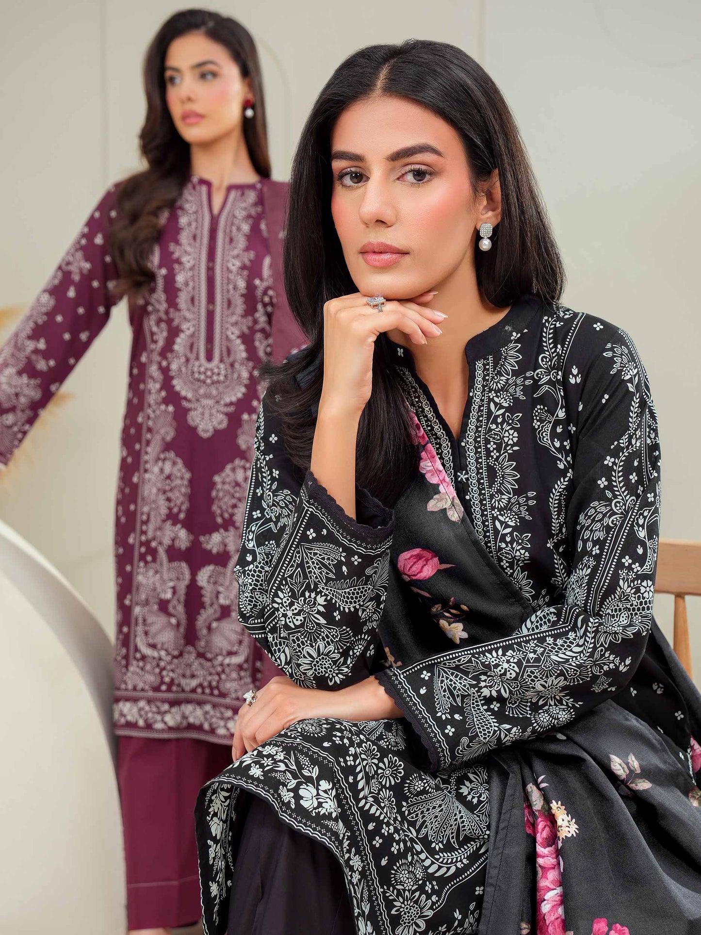 3 Piece Lawn Suit-Printed (Unstitched)