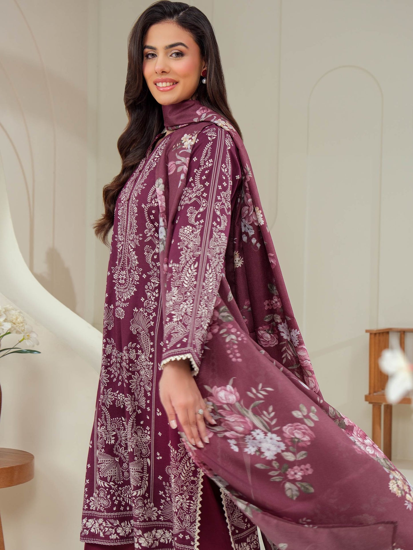 3 Piece Lawn Suit-Printed (Unstitched)