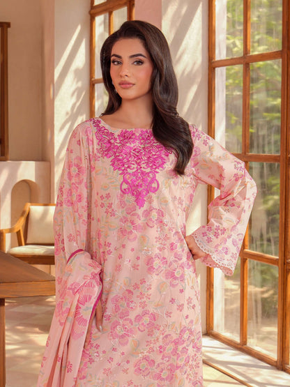 3 Piece Lawn Suit-Embroidered (Unstitched)