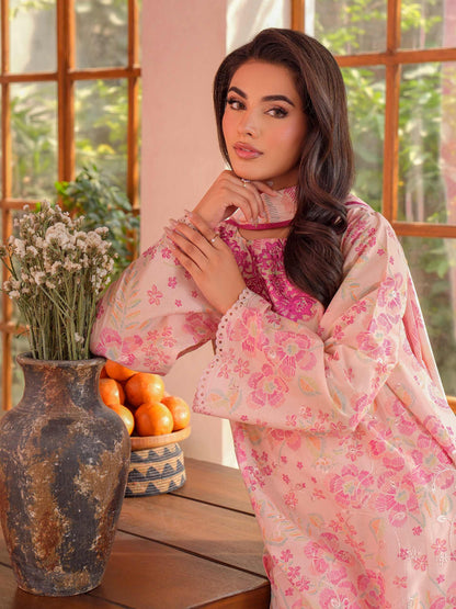 3 Piece Lawn Suit-Embroidered (Unstitched)