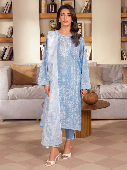 3 Piece Lawn Suit-Embroidered (Unstitched)