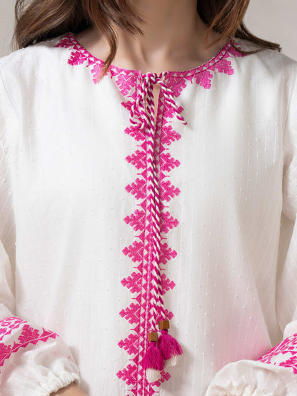 Cambric Embroidered Top (Pret)