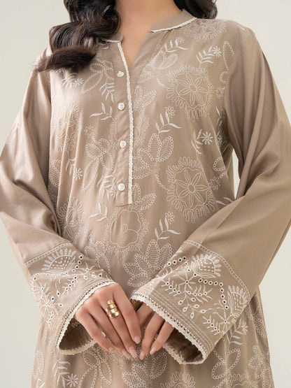 Crepe Co-ord Set-Embroidered (Pret)