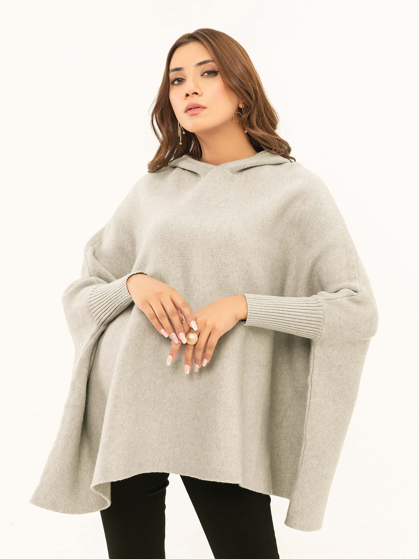 Hooded Batwing Sweater