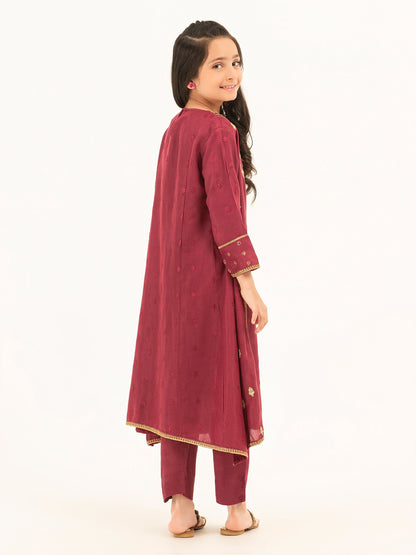 2 Piece Silk Suit-Embroidered (Pret)
