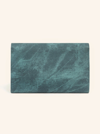 Metallic Brooch Clutch
