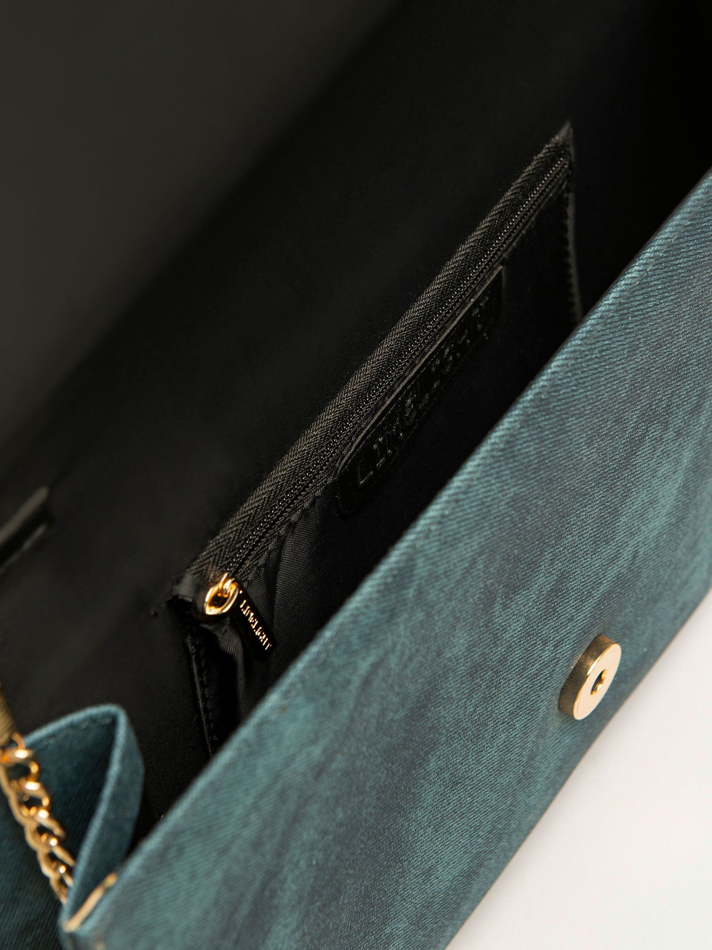 Metallic Brooch Clutch