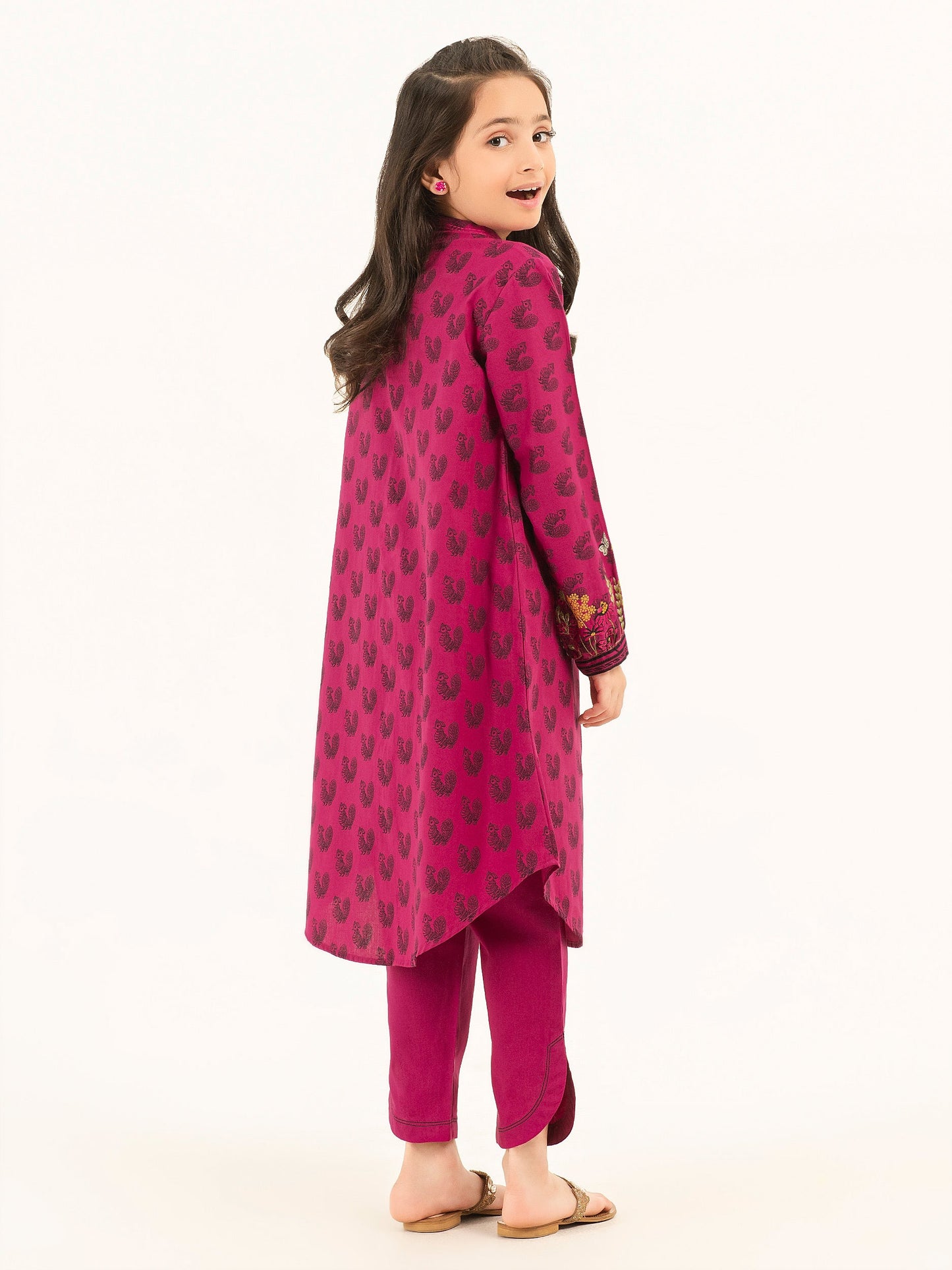 2 Piece Winter Cotton Suit-Embroidered (Pret)