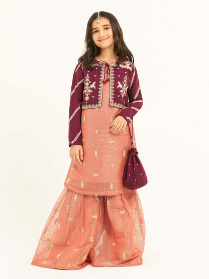 Embroidered Silk Suit