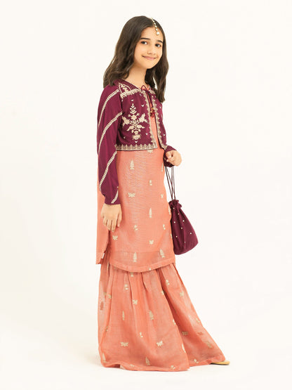 Embroidered Silk Suit