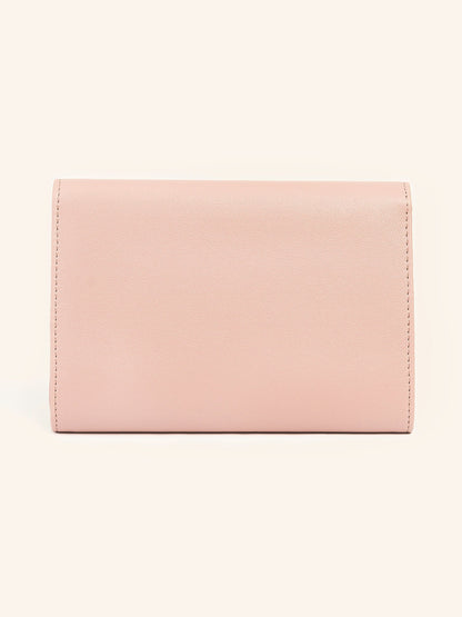 Clutch With Chain Embellishment