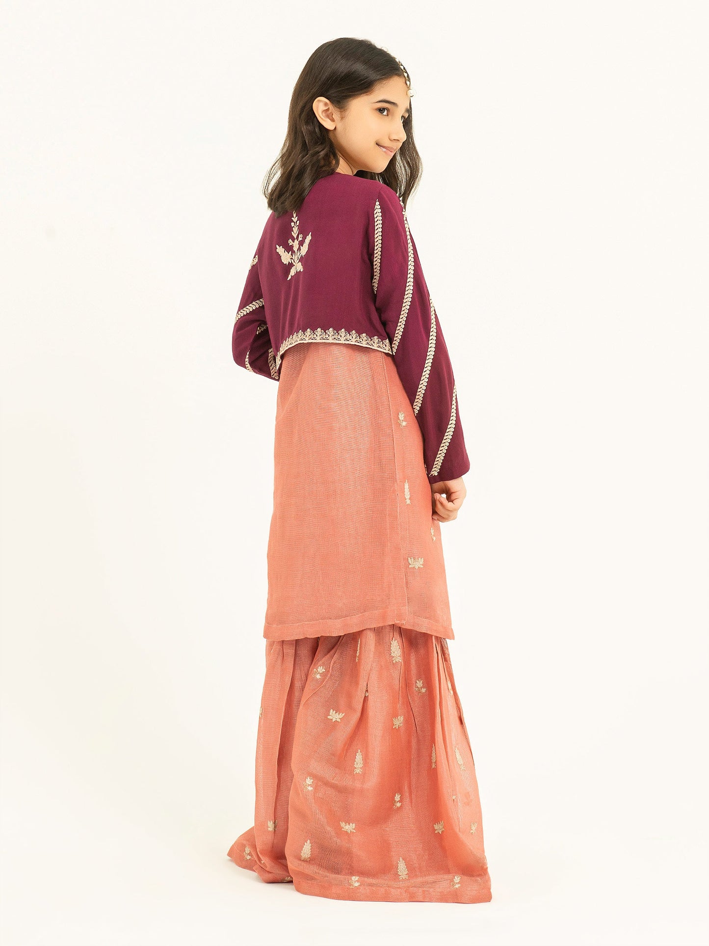 Embroidered Silk Suit