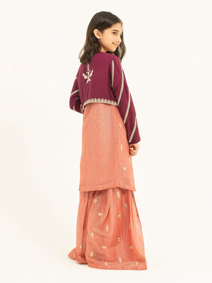 Embroidered Silk Suit