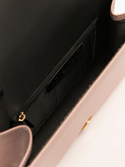 Clutch With Chain Embellishment