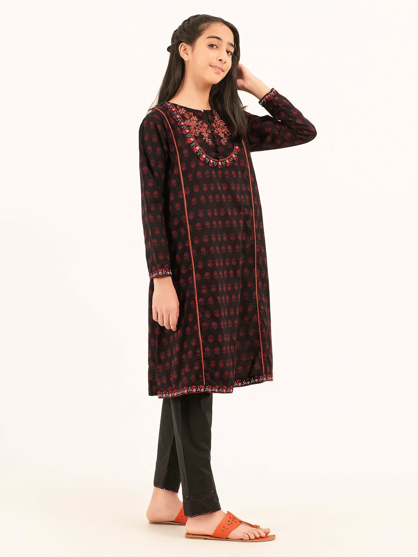 Cambric Shirt-Embroidered (Pret)