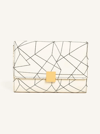 Stitch Patterned Clutch