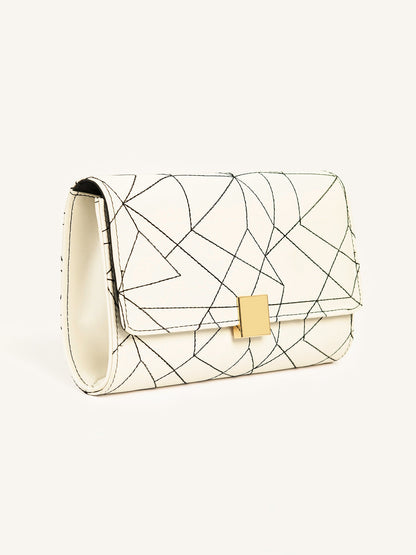 Stitch Patterned Clutch