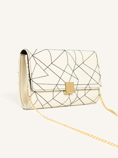 Stitch Patterned Clutch