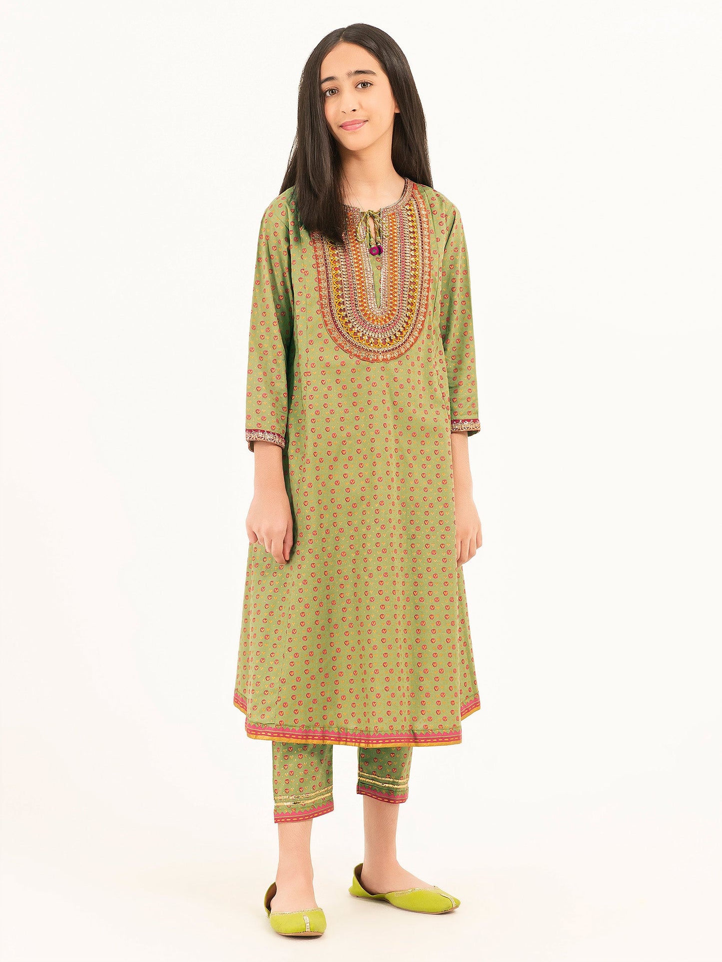 2 Piece Winter Cotton Suit-Embroidered (Pret)