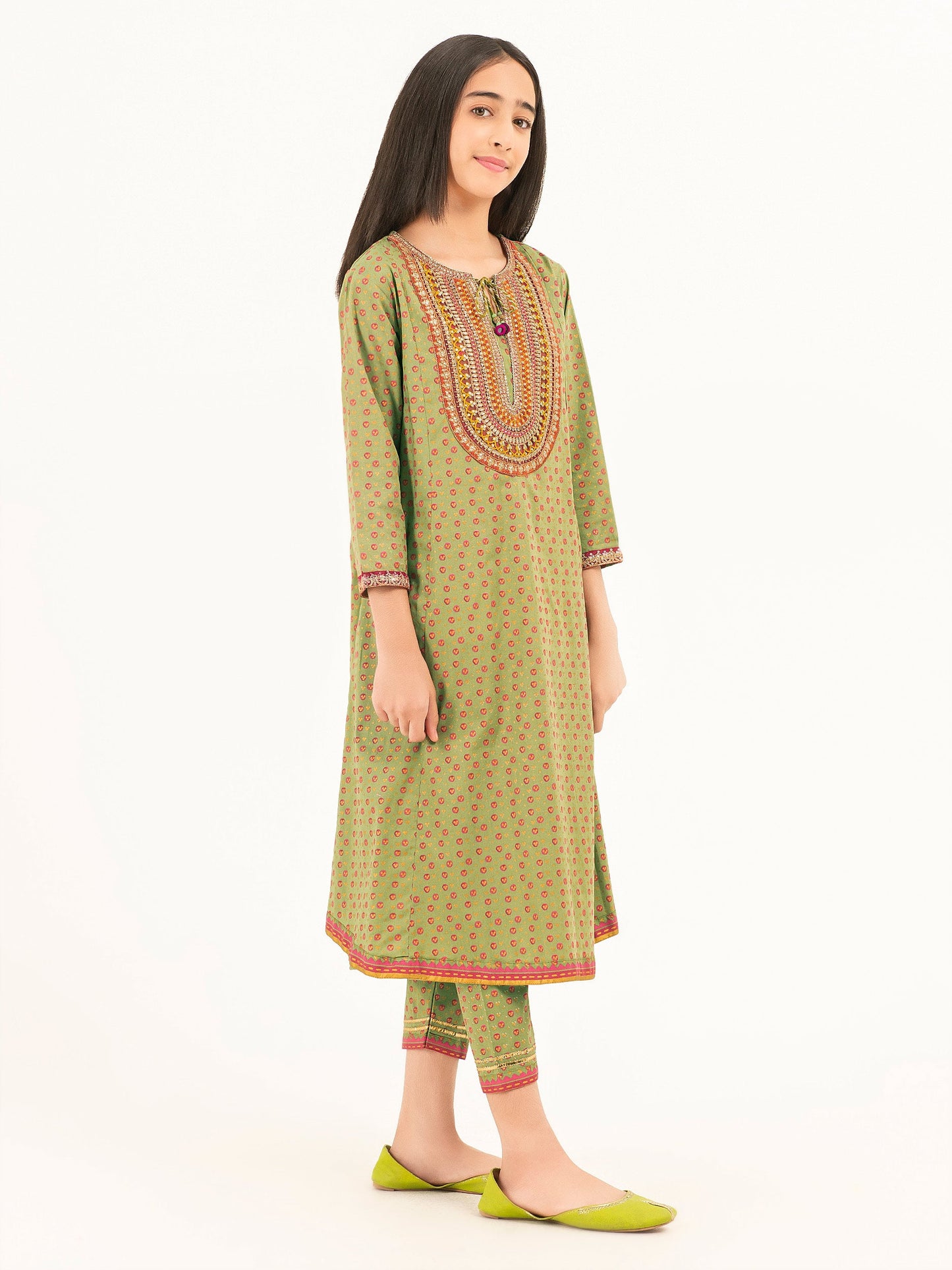 2 Piece Winter Cotton Suit-Embroidered (Pret)