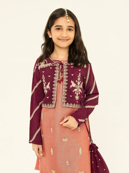 Embroidered Silk Suit