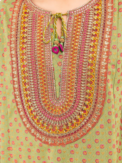 2 Piece Winter Cotton Suit-Embroidered (Pret)
