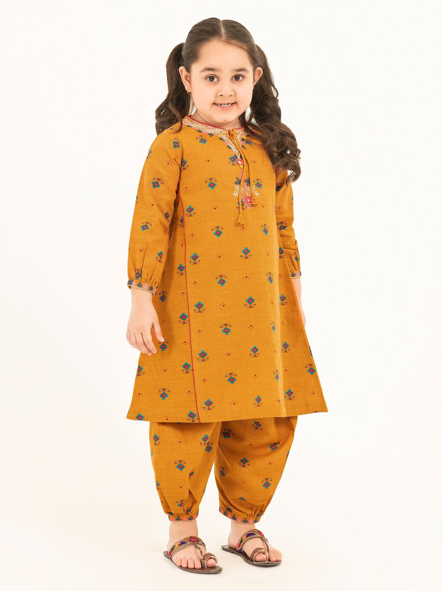 2 Piece Khaddar Suit-Embroidered (Pret)