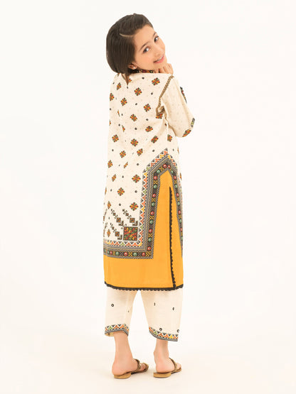 2 Piece Khaddar Suit-Embroidered (Pret)