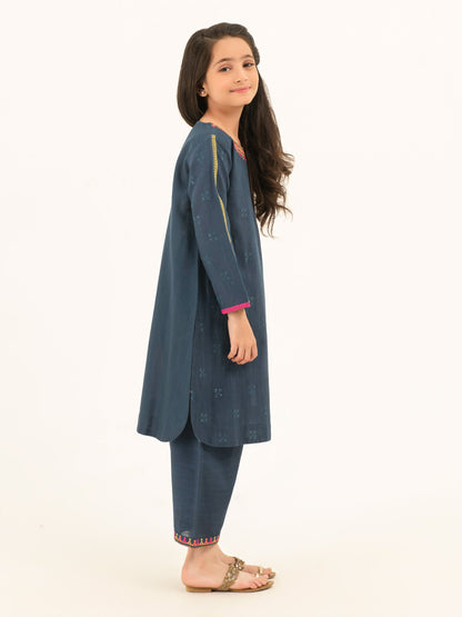 2 Piece Khaddar Suit-Embroidered (Pret)