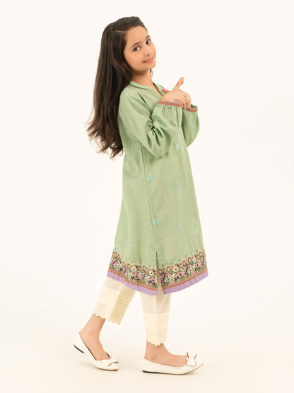 Khaddar Shirt-Embroidered (Pret)
