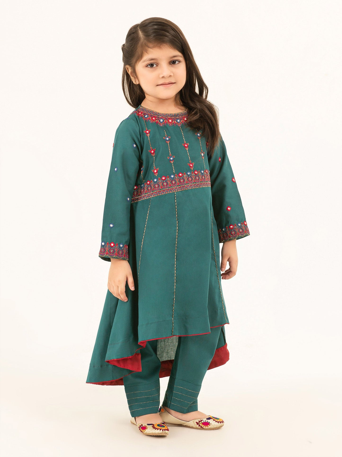 2 Piece Winter Cotton Suit-Embroidered (Pret)