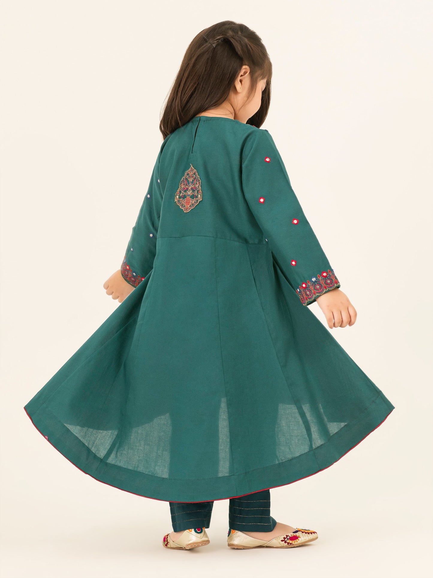 2 Piece Winter Cotton Suit-Embroidered (Pret)