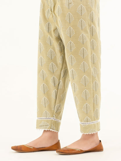 Embossed Khaddar Trousers