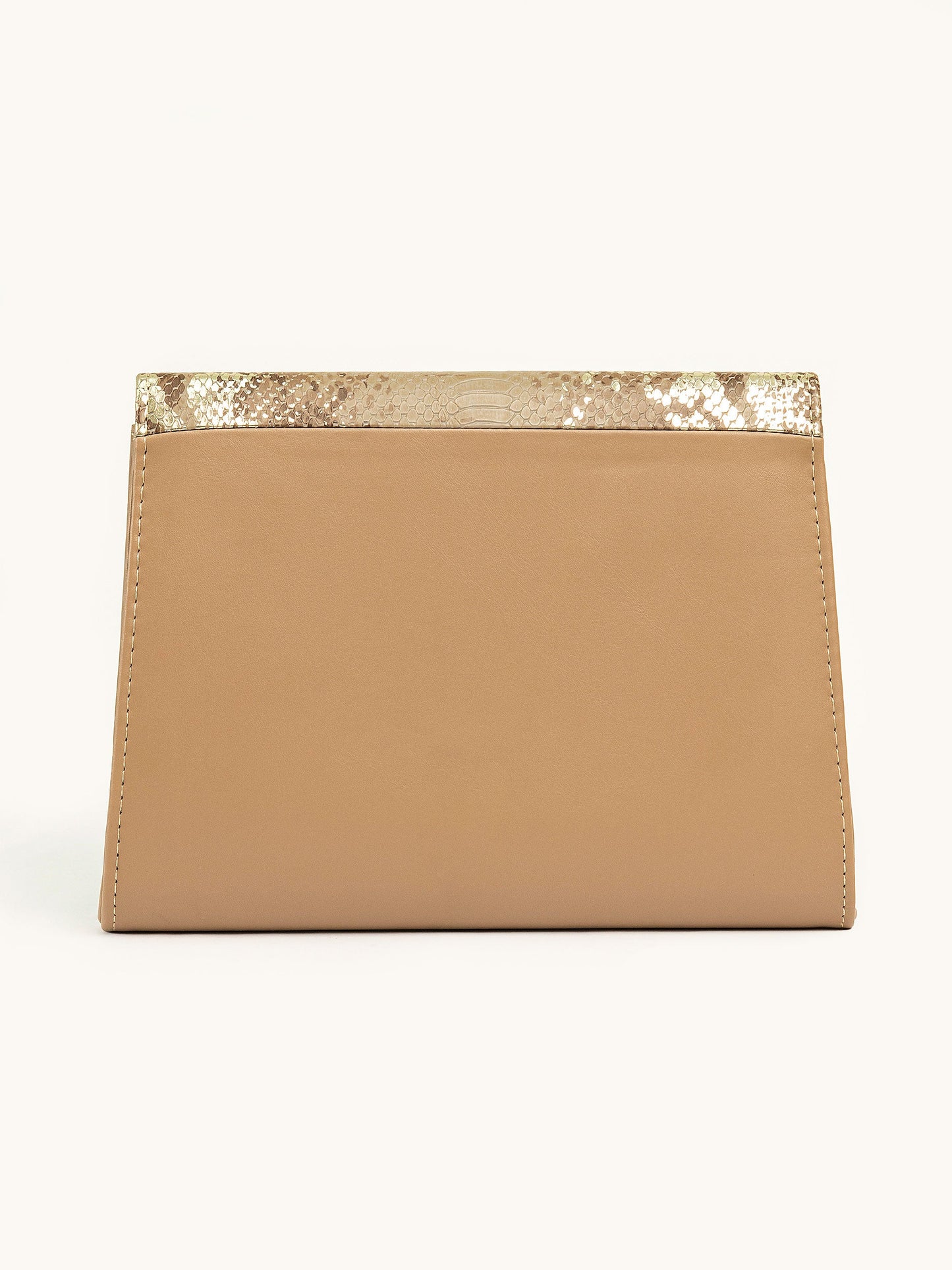 Snake Print Envelope Clutch