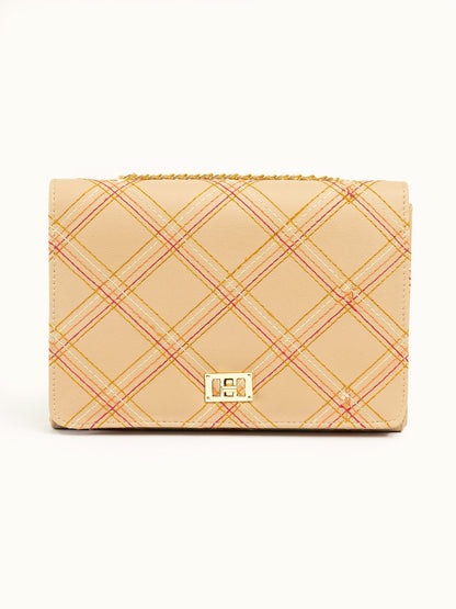 Metallic Twist Lock Clutch