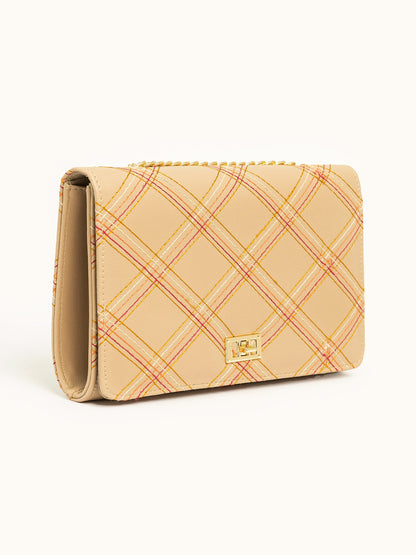 Metallic Twist Lock Clutch