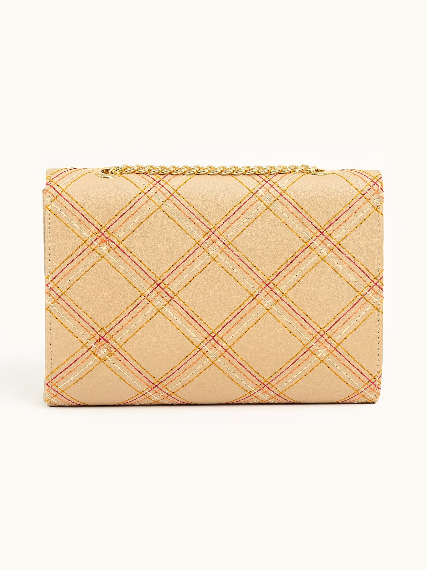 Metallic Twist Lock Clutch