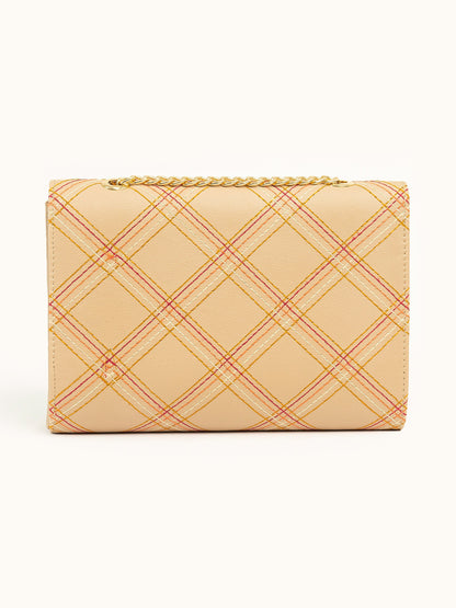 Metallic Twist Lock Clutch