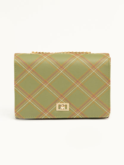 Metallic Twist Lock Clutch