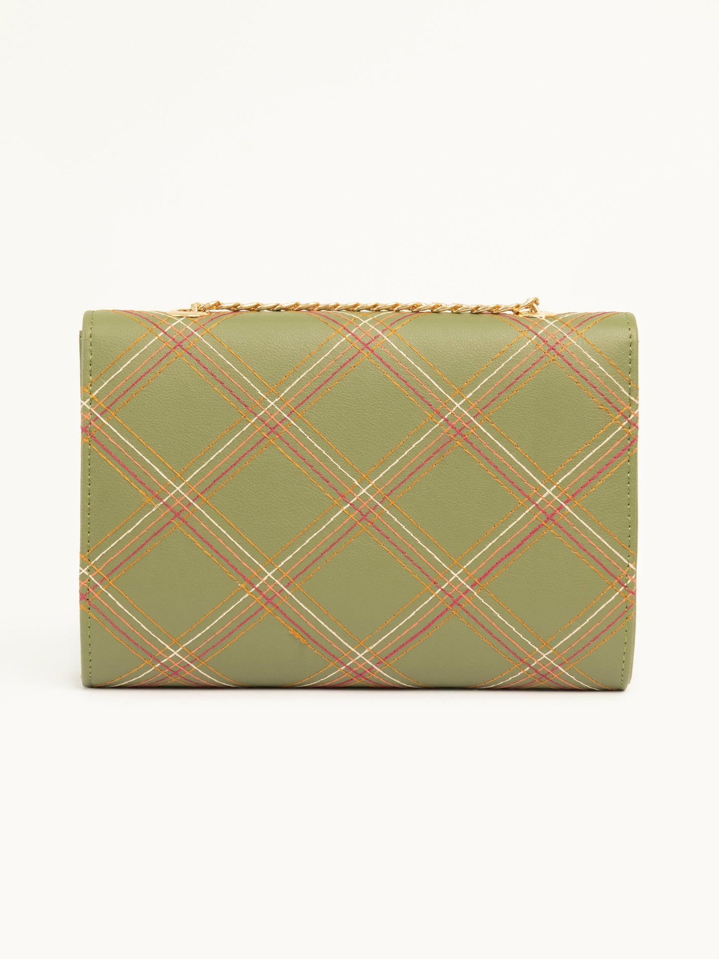 Metallic Twist Lock Clutch