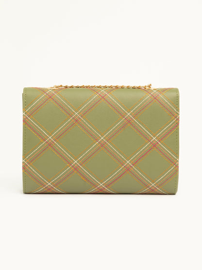 Metallic Twist Lock Clutch