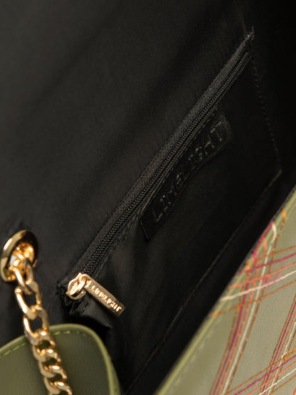 Metallic Twist Lock Clutch