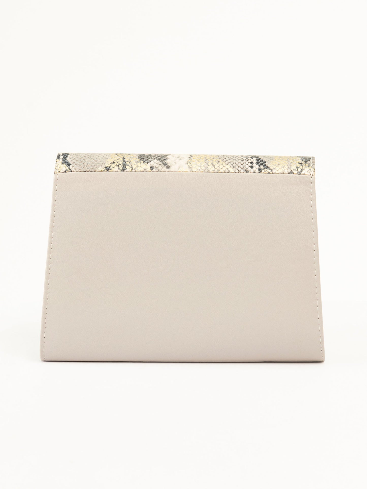 Snake Print Envelope Clutch