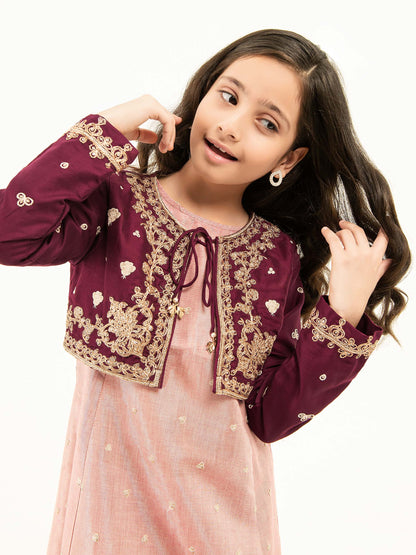 Embroidered Silk Suit