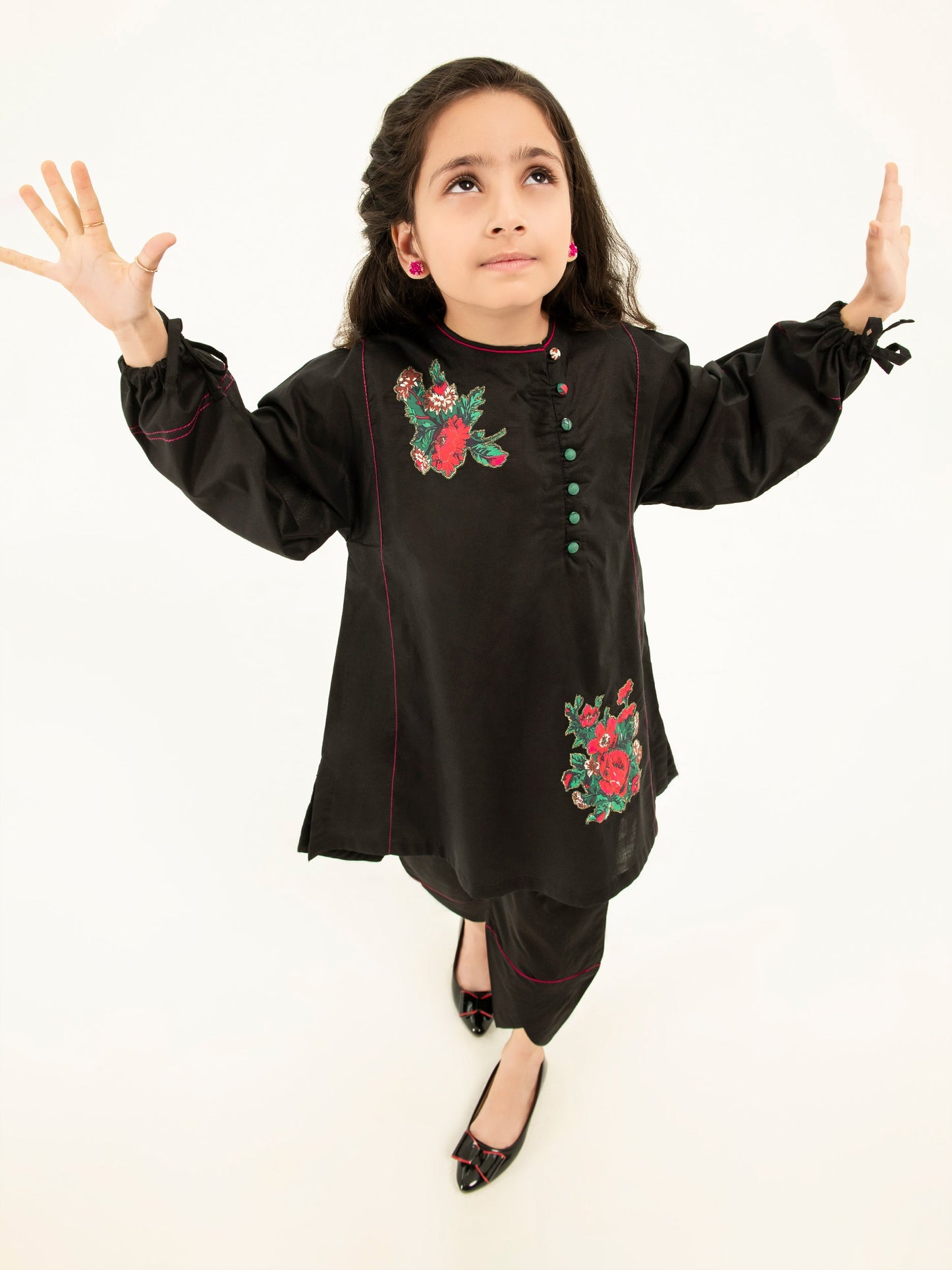 Embroidered Cambric Suit