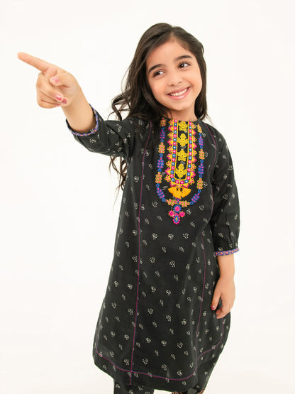 Embroidered Cambric Suit