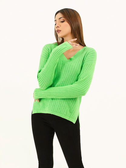 Ribbed Knit Sweater